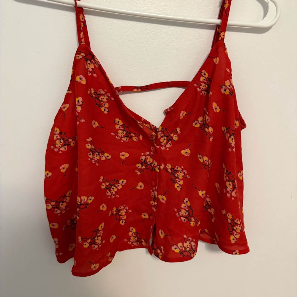 ASOS Red Floral Camisole Top